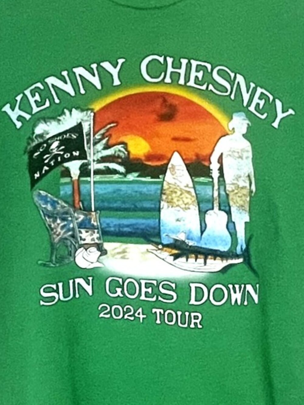 Kenny Chesney Sun Goes Down 2024 Tour Shirt Size Men's Medium (New)